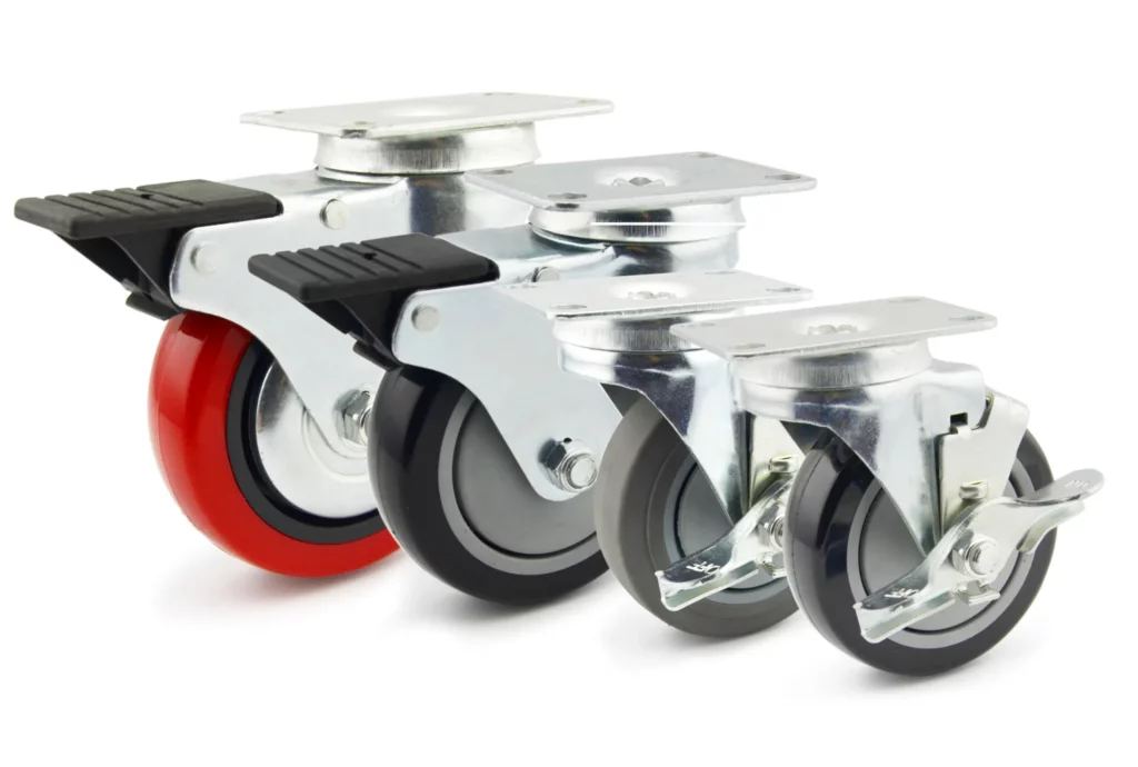 casters with brake