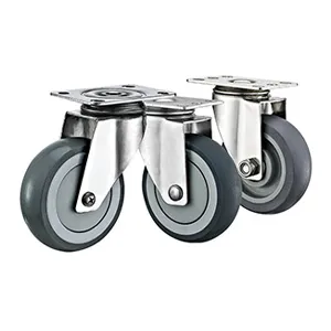 heavy duty TPR stainless steel caster wheels