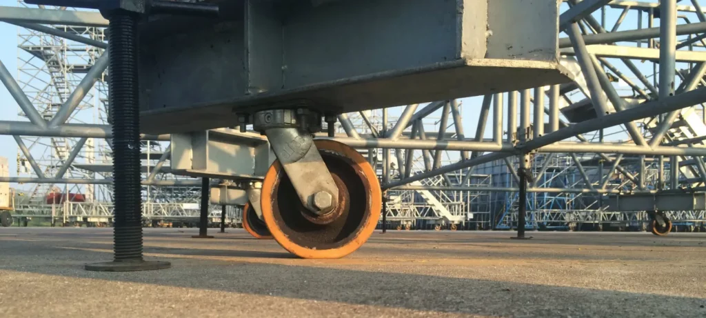 Aplicación de ruedas de TPU para trabajo pesado