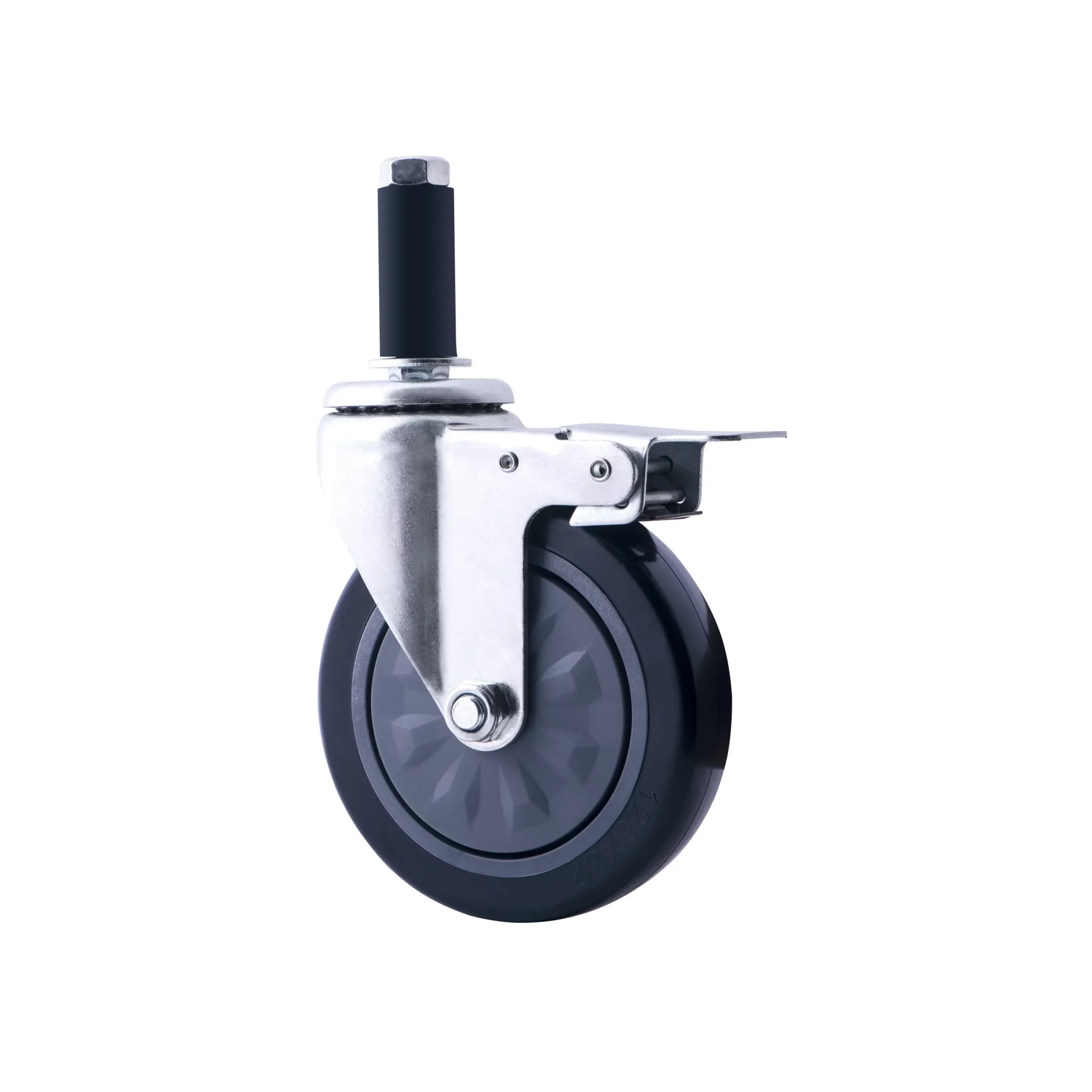 Bullcaster expansion rod caster wheel