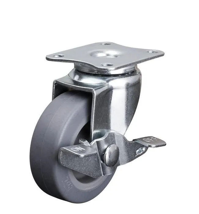 Bullcaster swivel plate mount caster wheel