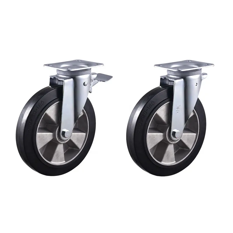 ruedas para contenedores rodantes con núcleo de aluminio