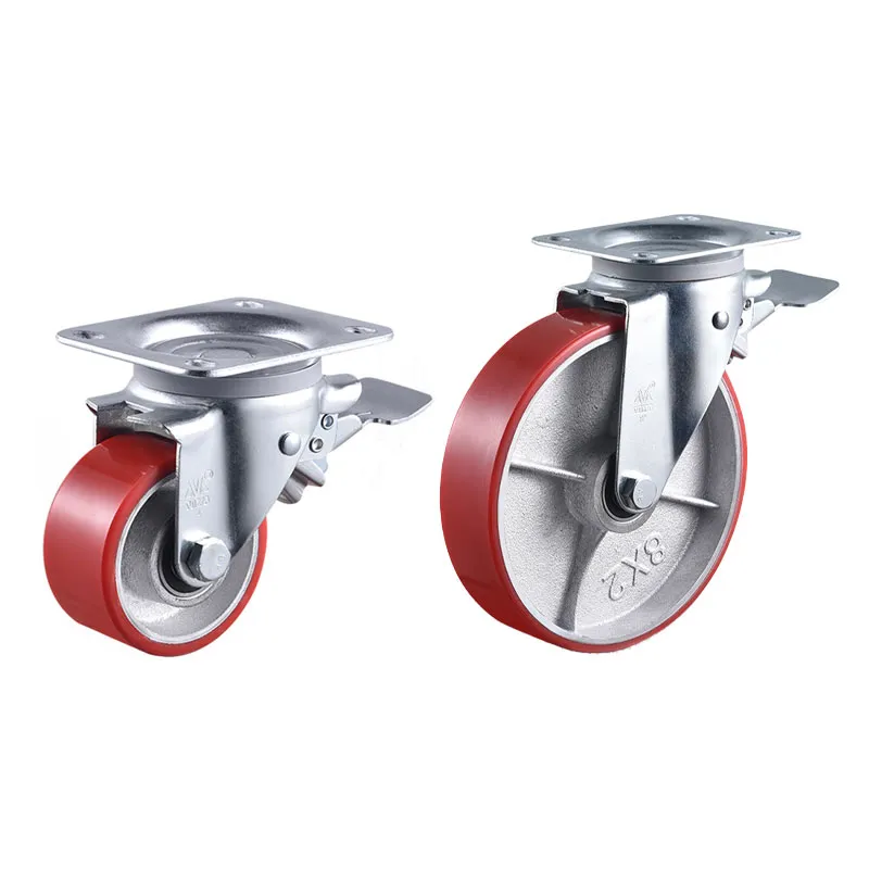iron-core industrial transfer containers casters