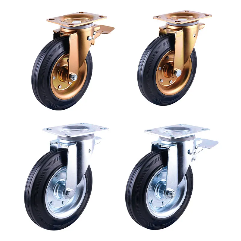 metal core waste containers casters